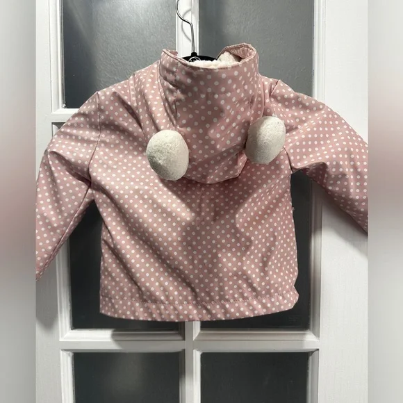 Pink C&C California Line Polka Dot Rain Jacket - Picture 2 of 9